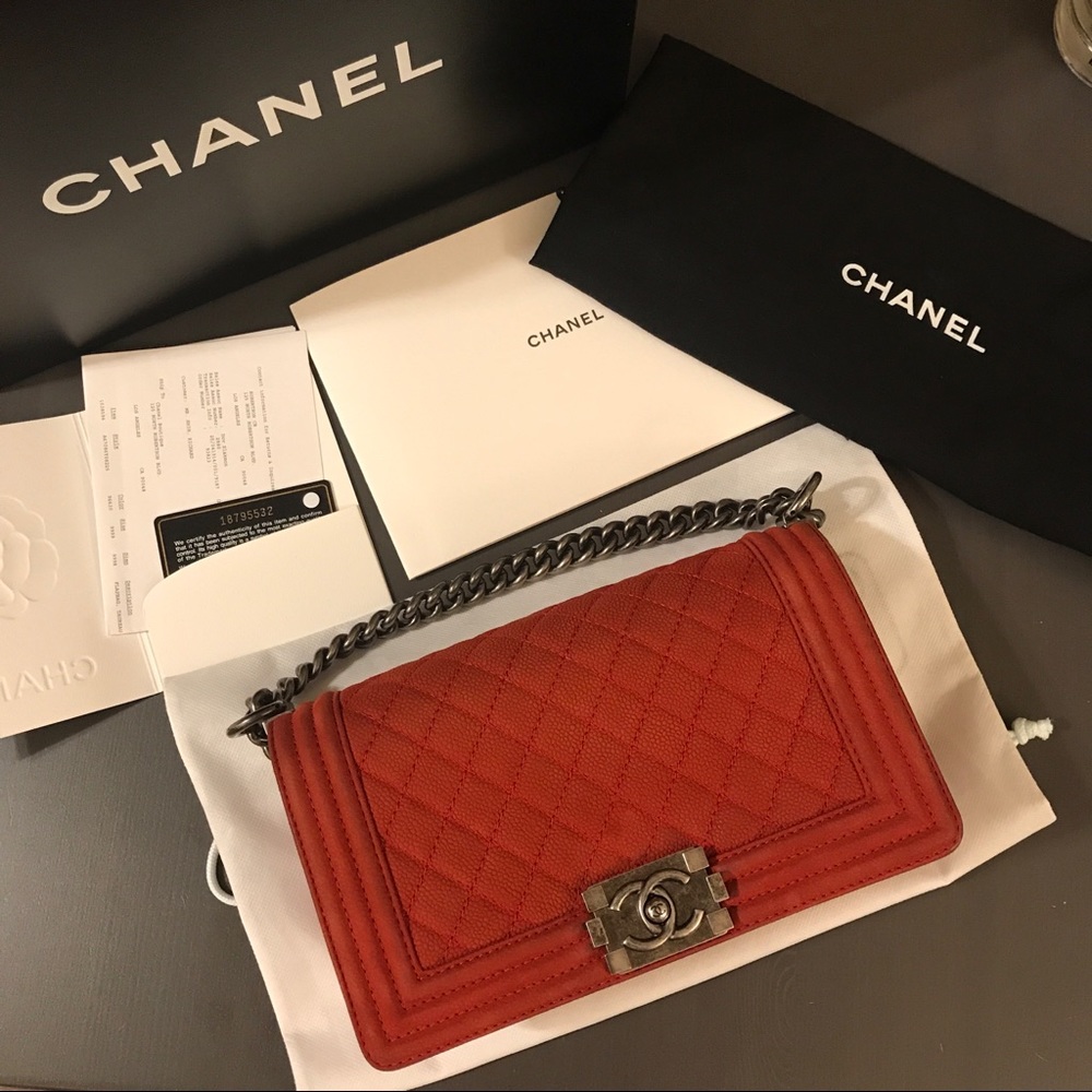 [SOLD] Chanel Boy Bag - Old Medium Size